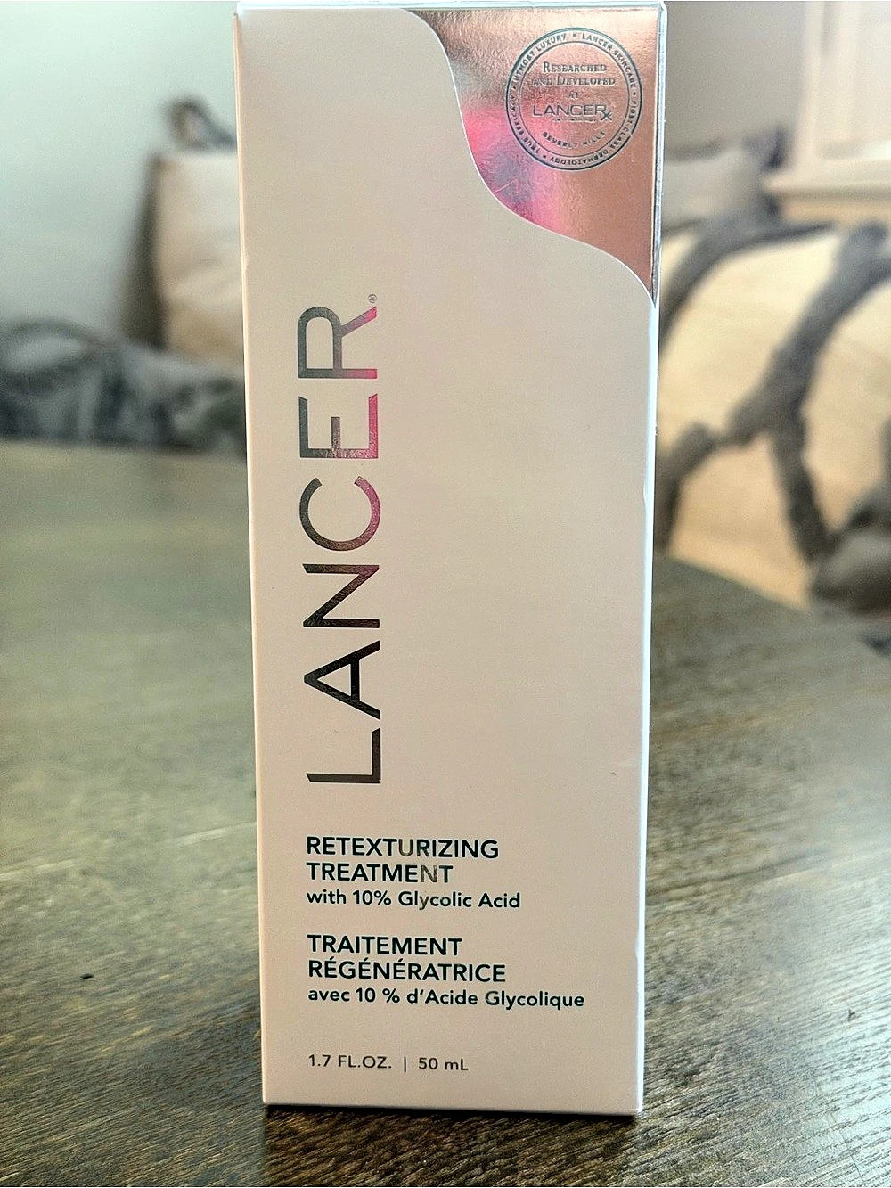 Lancer Retexturizing Treatment with 10% Glycolic Acid 1.7 oz New In Box